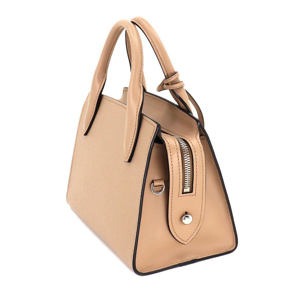 PRADA Kristen 2way hand shoulder bag saffiano leather pink beige 1BA269 silve... - Picture 3 of 10